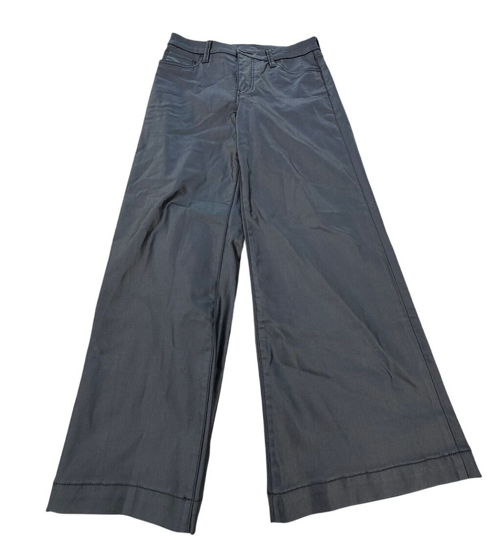 Kut from the Kloth Wide Leg Faux Leather Pants - Black - Size 6